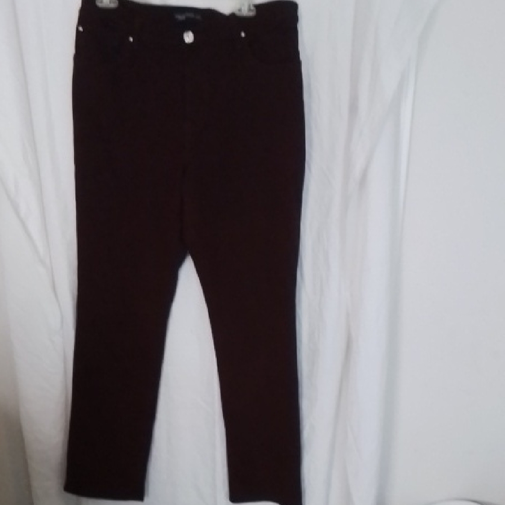 Women's Burgundy/wine/cranberry Lee Jeans 14 Long